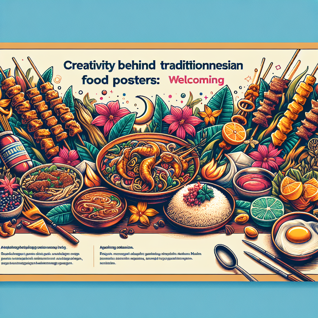 Kreativitas di Balik Poster Makanan Tradisional Indonesia: Menyambut