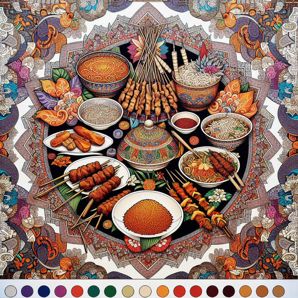 Menyelami Keindahan Seni Mewarnai Gambar Makanan Tradisional Indonesia